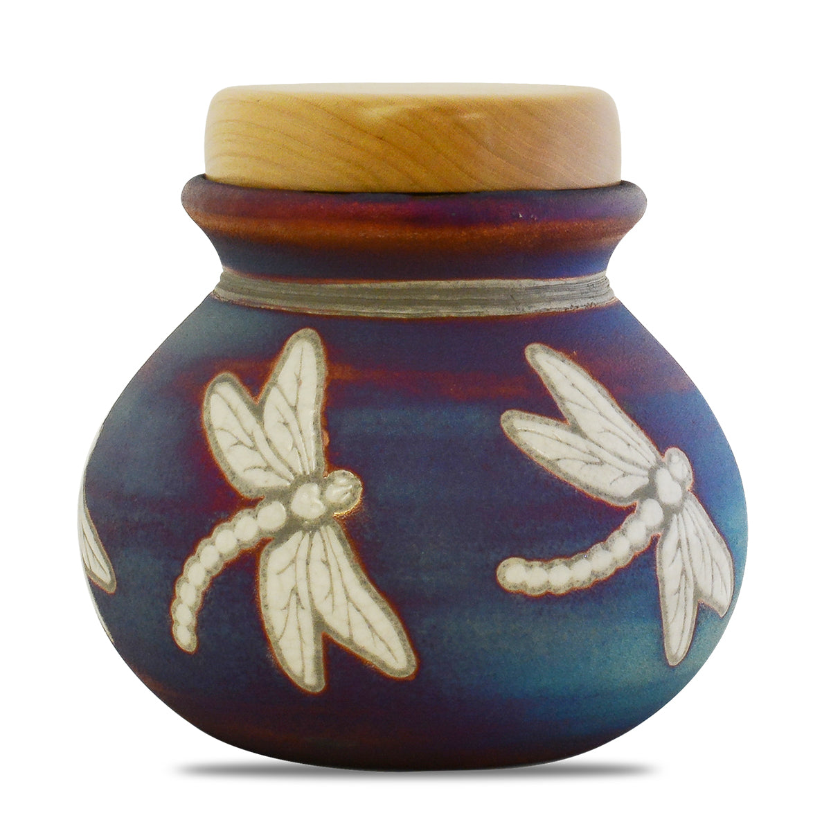 Dragonfly Raku Ceramic Keepsake