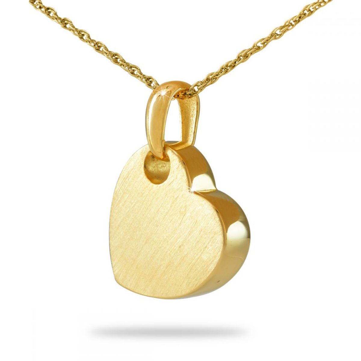 Cherished Heart Steel Gold Keepsake
