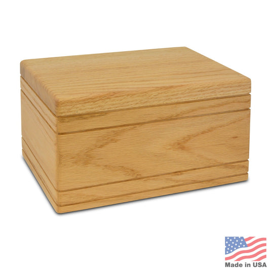 Whitney Oak Wood Urn